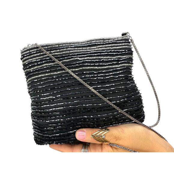 Vintage LE REGALE handmade beaded mini pouch bag - Picture 1 of 4